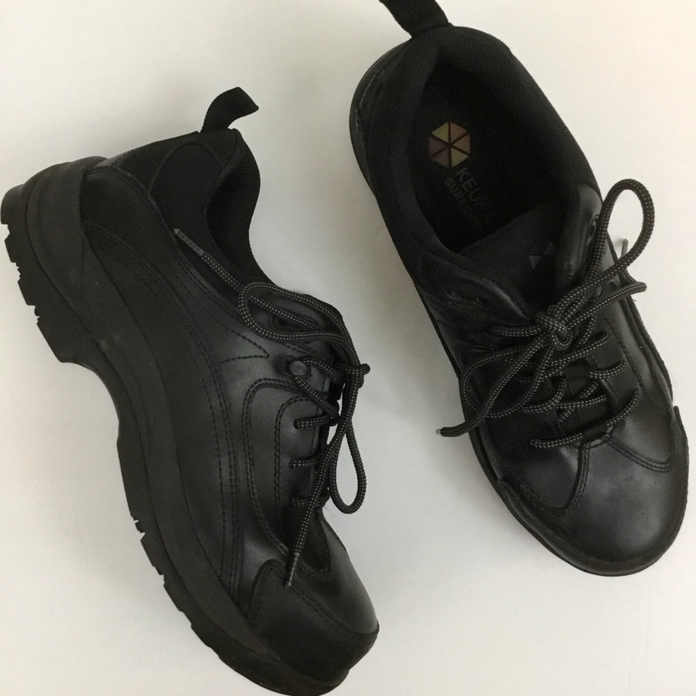 Keuka Tillman Black Steel Toe Work Shoes Men’s 9